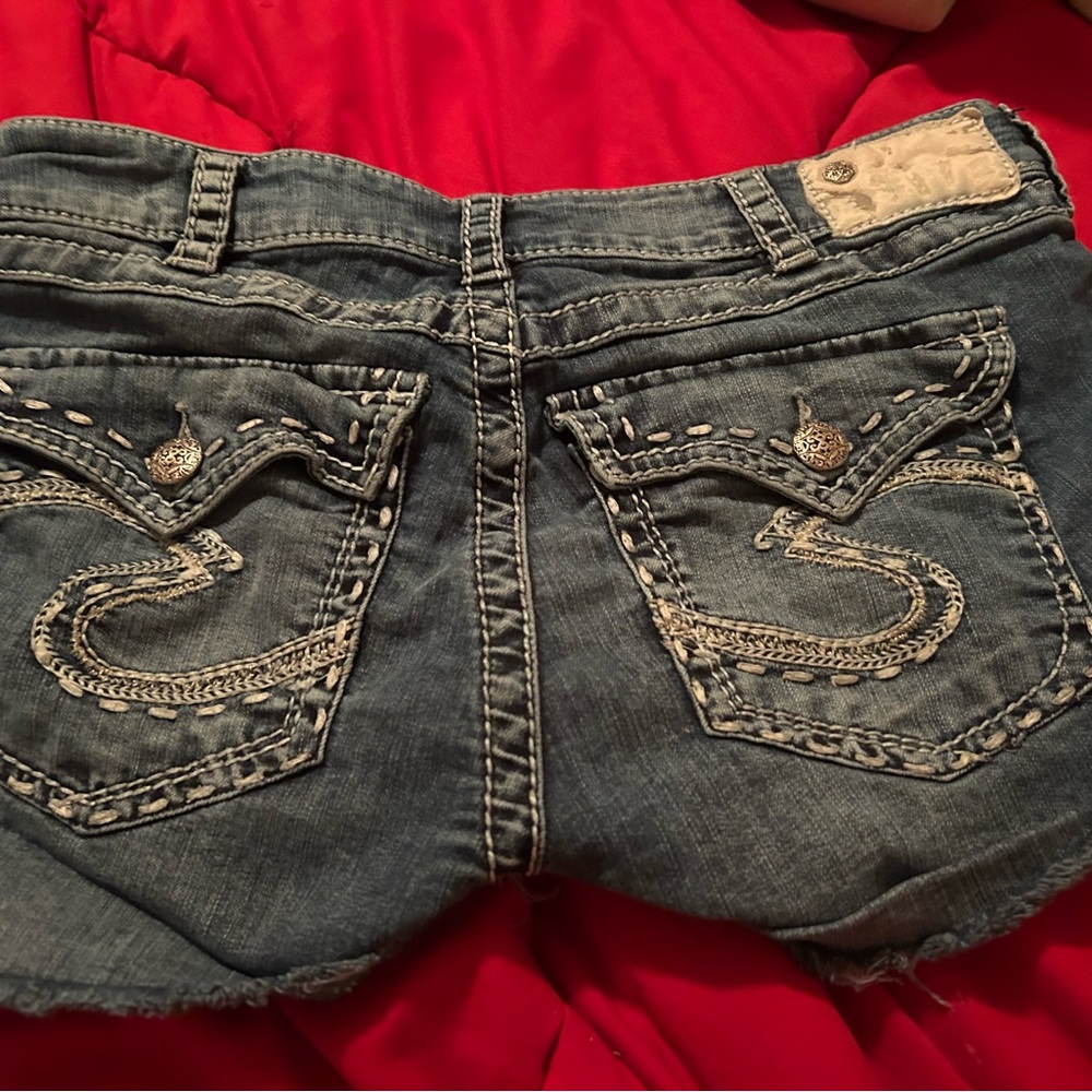 Silver Jeans Blue Denim Shorts